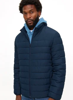 Navy Padded Jacket M