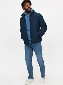 Navy Padded Jacket M