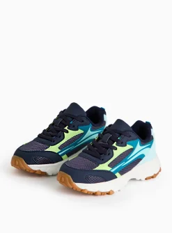 Navy Panel Sporty Trainers 13 Infant