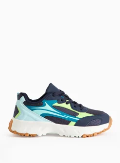Navy Panel Sporty Trainers 13 Infant