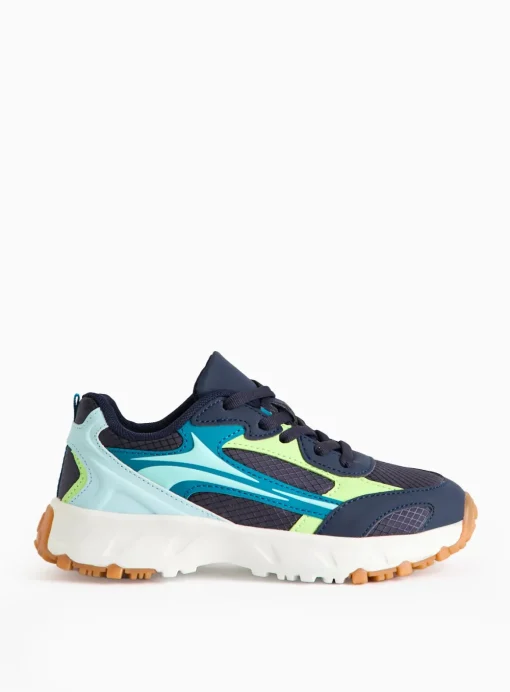 Navy Panel Sporty Trainers 13 Infant