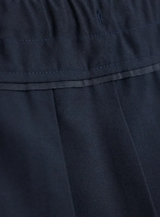 Navy Permanent Pleat Plus Fit Skirt 2 Pack 3 years