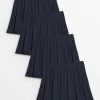 Navy Permanent Pleat Skirts 4 Pack 4 years