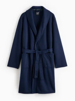 Navy Quilted Dressing Gown XXL