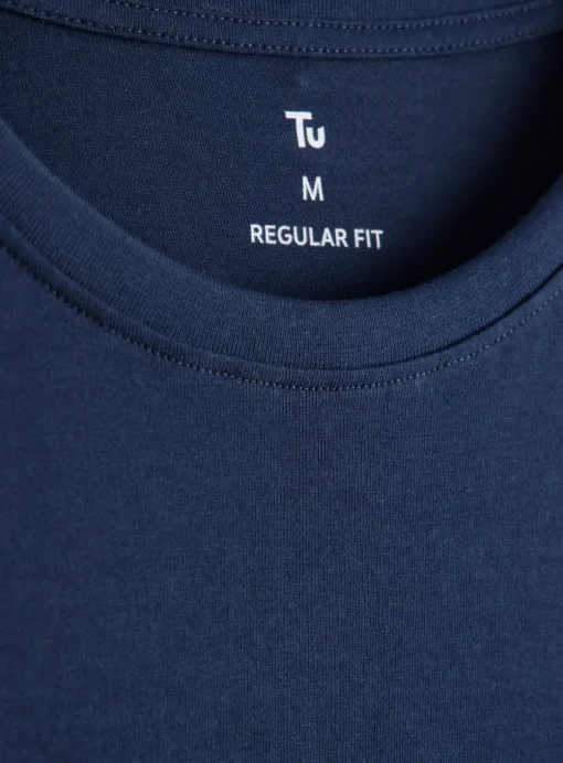 Navy Regular Crew Neck T-Shirt 2 Pack XL