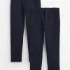 Navy Reinforced Knee Woven Trousers 2 Pack 6 years