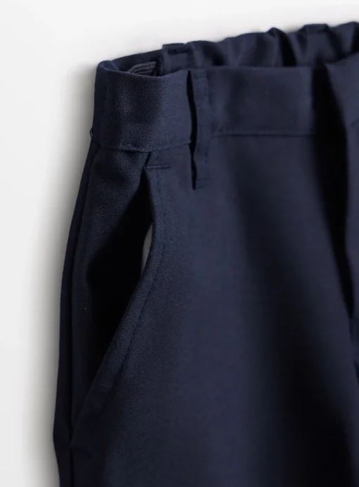Navy Reinforced Knee Woven Trousers 2 Pack 6 years