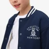 Navy Retro Borg Lined Bomber Jacket 7 years