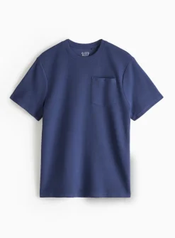 Navy Ribbed Coord Lounge Pyjama Top XL