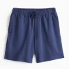 Navy Ribbed Coord Shorts XL