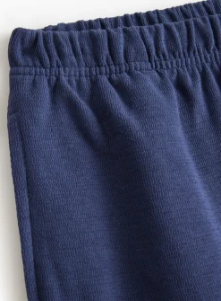 Navy Ribbed Coord Shorts XL