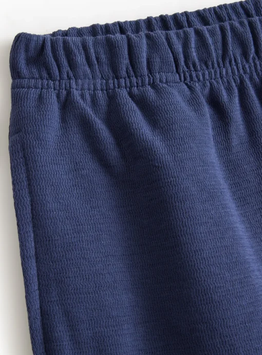 Navy Ribbed Coord Shorts XL