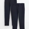 Navy Skinny Fit Extendable Hem Trousers 2 Pack 5 years