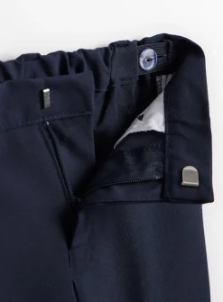 Navy Skinny Fit Extendable Hem Trousers 2 Pack 5 years