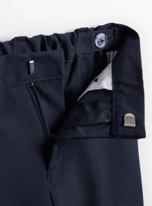 Navy Skinny Fit Extendable Hem Trousers 2 Pack 5 years