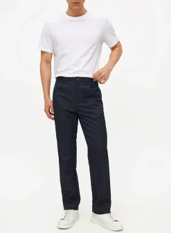 Navy Smart Regular Fit Trousers W36 L31