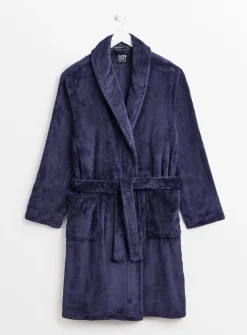 Navy Soft Fleece Dressing Gown XXXL