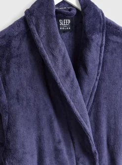 Navy Soft Fleece Dressing Gown XXXL