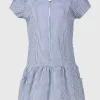 Navy Sporty Gingham Dress 13 years