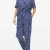 Navy Strawberry Co-ord Pyjama Bottoms XXL