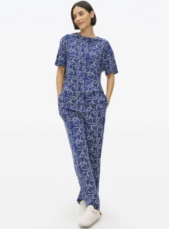 Navy Strawberry Co-ord Pyjama Bottoms XXL