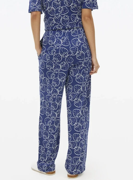 Navy Strawberry Co-ord Pyjama Bottoms XXL