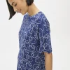 Navy Strawberry Print Co-ord Pyjama Top S