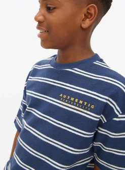 Navy Stripe Short Sleeve T-Shirt 5 years