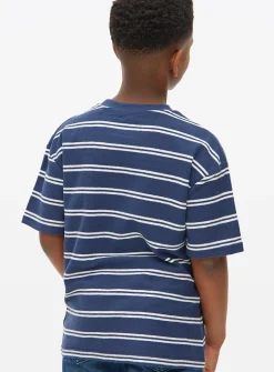 Navy Stripe Short Sleeve T-Shirt 5 years