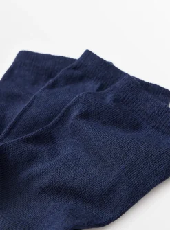 Navy Supersoft Modal Blend Ankle Socks 3 Pack 4-8