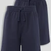 Navy Sweat Shorts 2 Pack 3 years