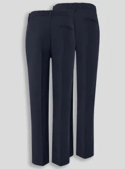 Navy Trousers 2 Pack Skinny Fit 5 years