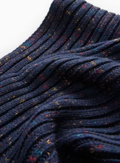 Navy Twist Ombre Yarn Hat, Gloves & Scarf Set 3-5 years