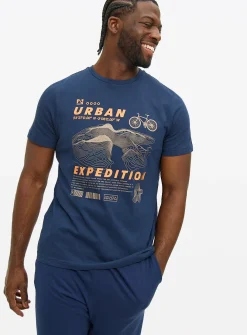 Navy Urban Expedition Printed Pyjamas XXL
