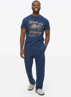 Navy Urban Expedition Printed Pyjamas XXL