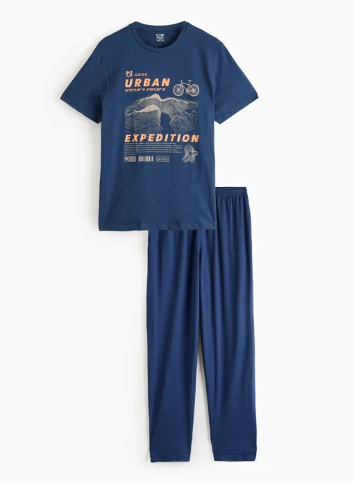 Navy Urban Expedition Printed Pyjamas XXL