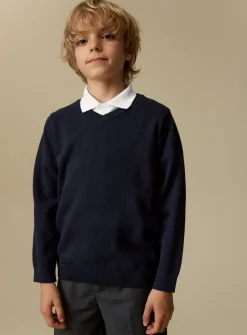 Navy V-Neck Jumper 2 Pack 4 years