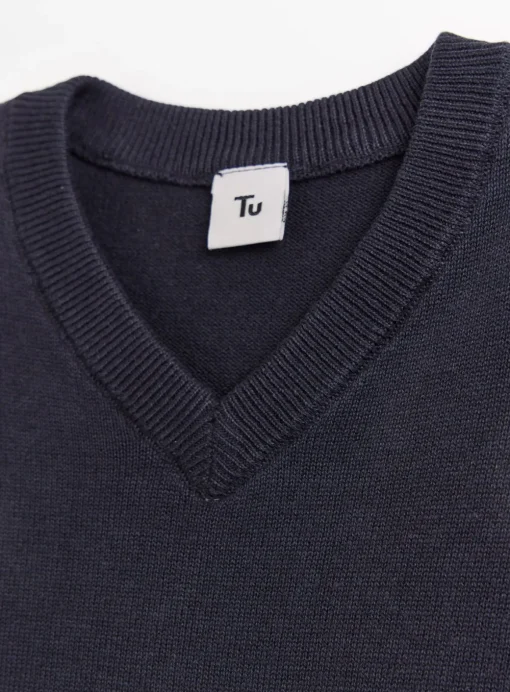 Navy V-Neck Jumper 2 Pack 4 years