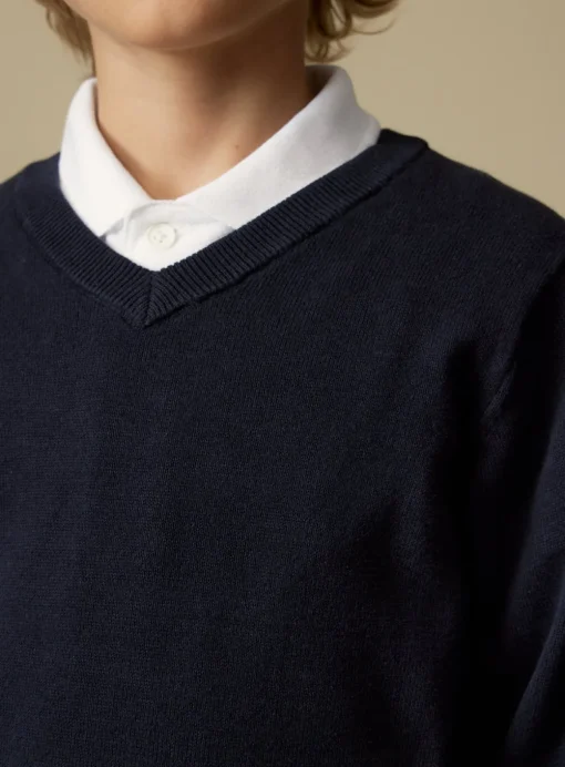 Navy V-Neck Jumper 2 Pack 4 years