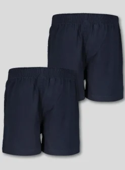 Navy Woven Rugby Shorts 2 Pack 5 years