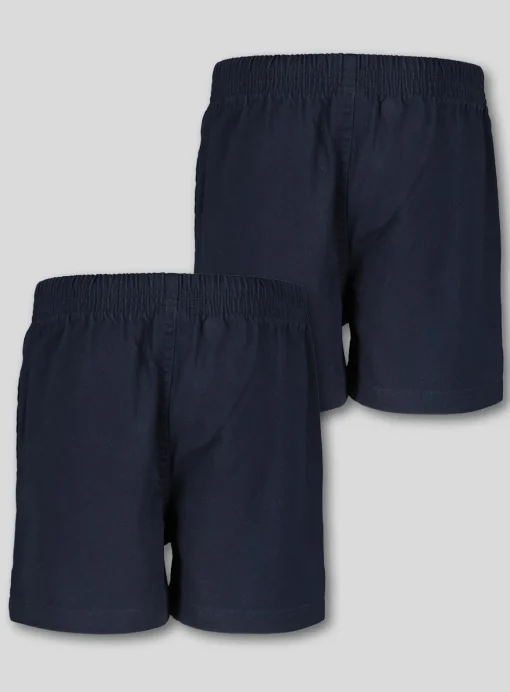 Navy Woven Rugby Shorts 2 Pack 5 years