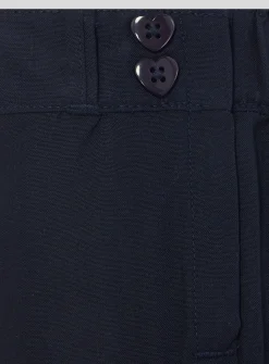 Navy Woven Trousers Plus Fit 2 Pack - 4 years