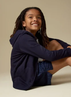 Navy Zip-Through Hoodie 7 years