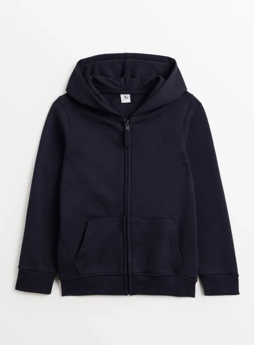 Navy Zip-Through Hoodie 7 years
