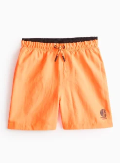 Neon Orange Contrast Swim Shorts 1.5-2 years