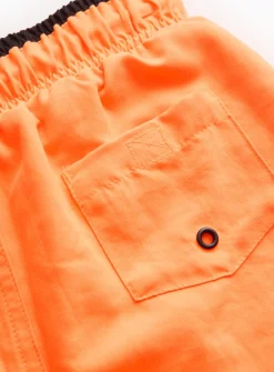 Neon Orange Contrast Swim Shorts 1.5-2 years