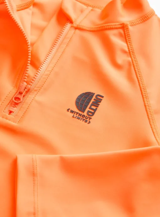 Neon Orange Long Sleeve Rash Vest 11 years