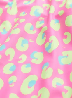 Neon Pink Animal Printed Swimsuit 1.5-2 years