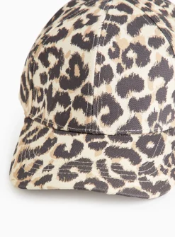 Neutral Animal Print Cap One Size
