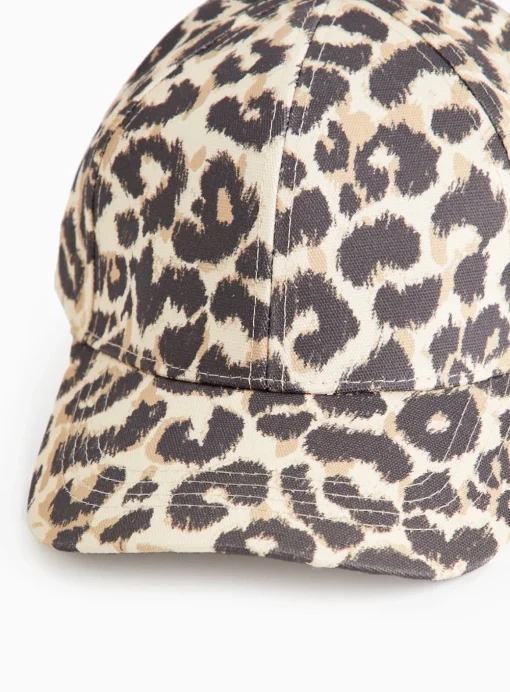 Neutral Animal Print Cap One Size